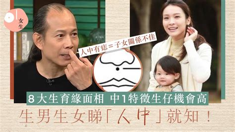 生仔 生女|【面相生B】生仔生女看「人中」就知 蘇民峰分析8大。